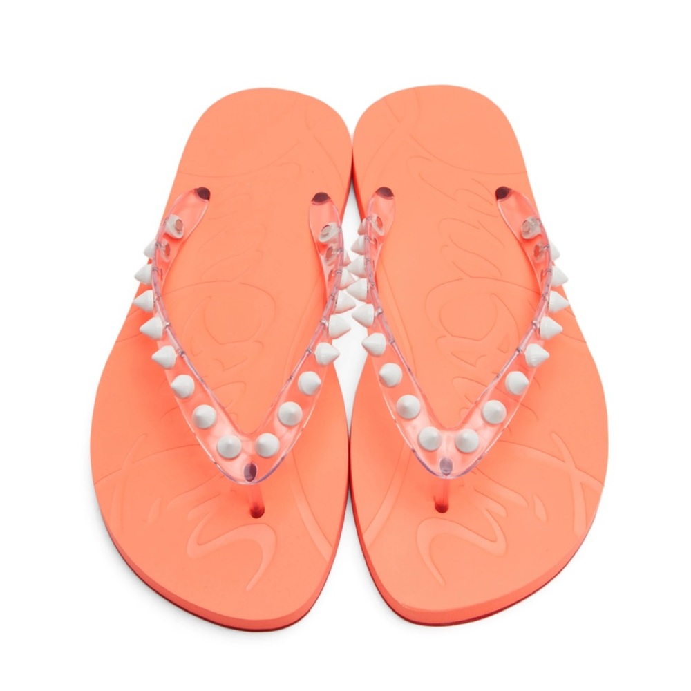 Christian Louboutin
Loubi Spike Flip Flops transparent  BNIB 39